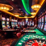 Players enjoying exciting SLOT machines in a luxurious casino atmosphere.