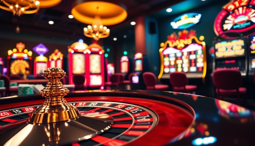 Engaging scene showcasing the hidden wiki dark web with vibrant casino gaming elements and excitement.