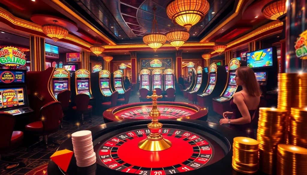 Experience the thrill of winning with Luckywin at a vibrant casino table filled with excitement.