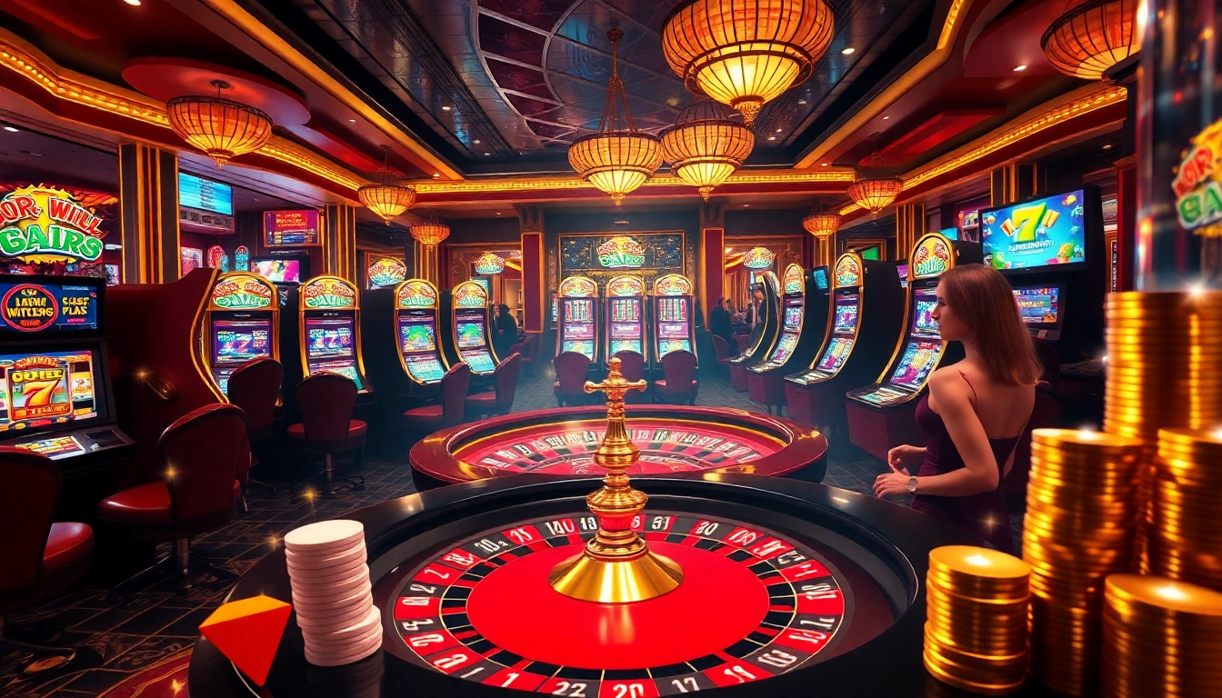 Experience the thrill of winning with Luckywin at a vibrant casino table filled with excitement.