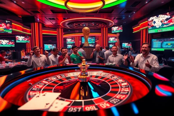 Experience the electric atmosphere of แทงบอลโลก with competitive soccer betting at vibrant casino tables.