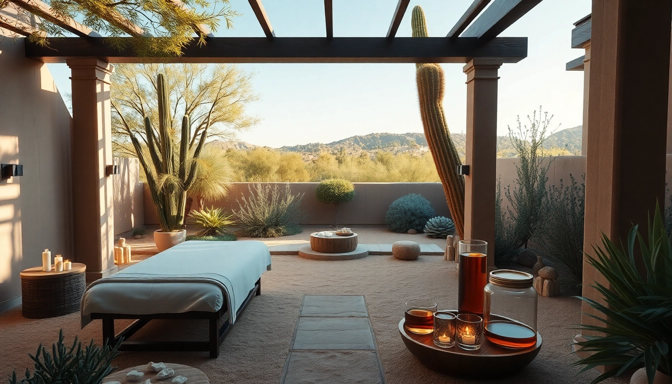 Holistic Wellness In Scottsdale, AZ: Tranquil outdoor spa with natural elements