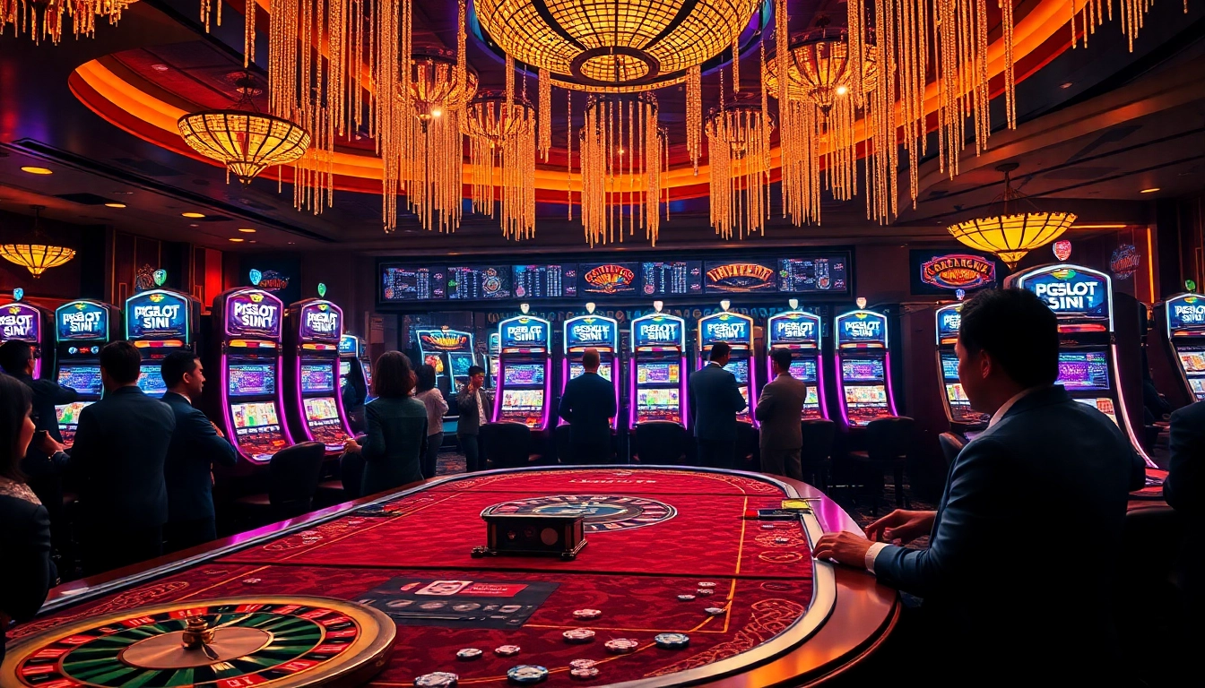 Engage with PGSLOT IN's vibrant gaming experience through exciting slot machines and casino action.