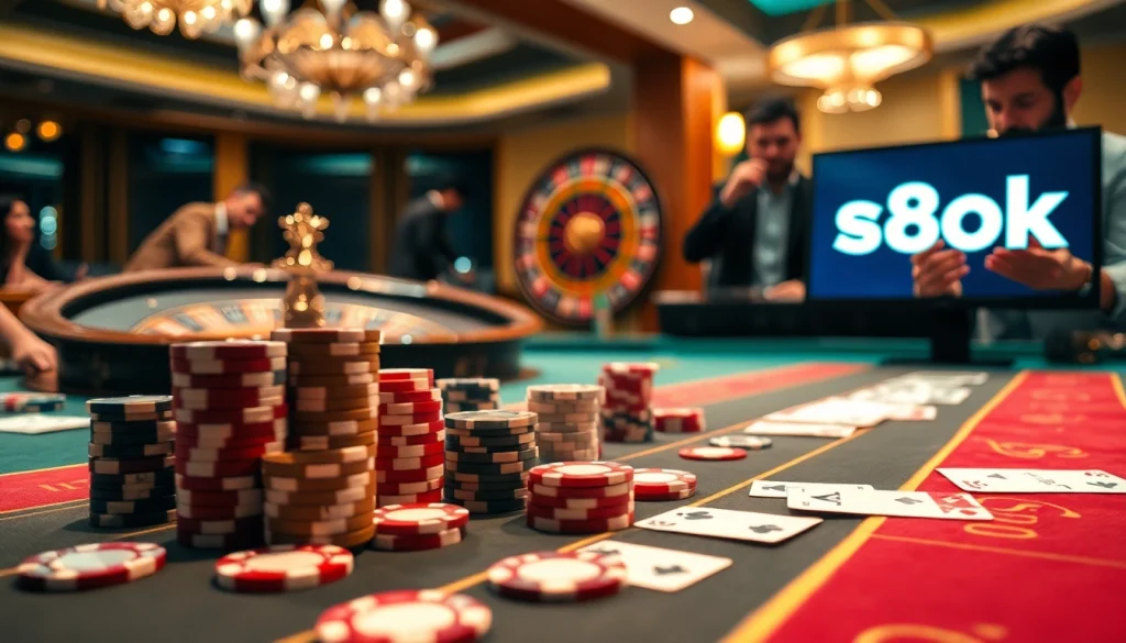 Experience high-stakes poker action at s8ok.com with professional players and stunning casino visuals.