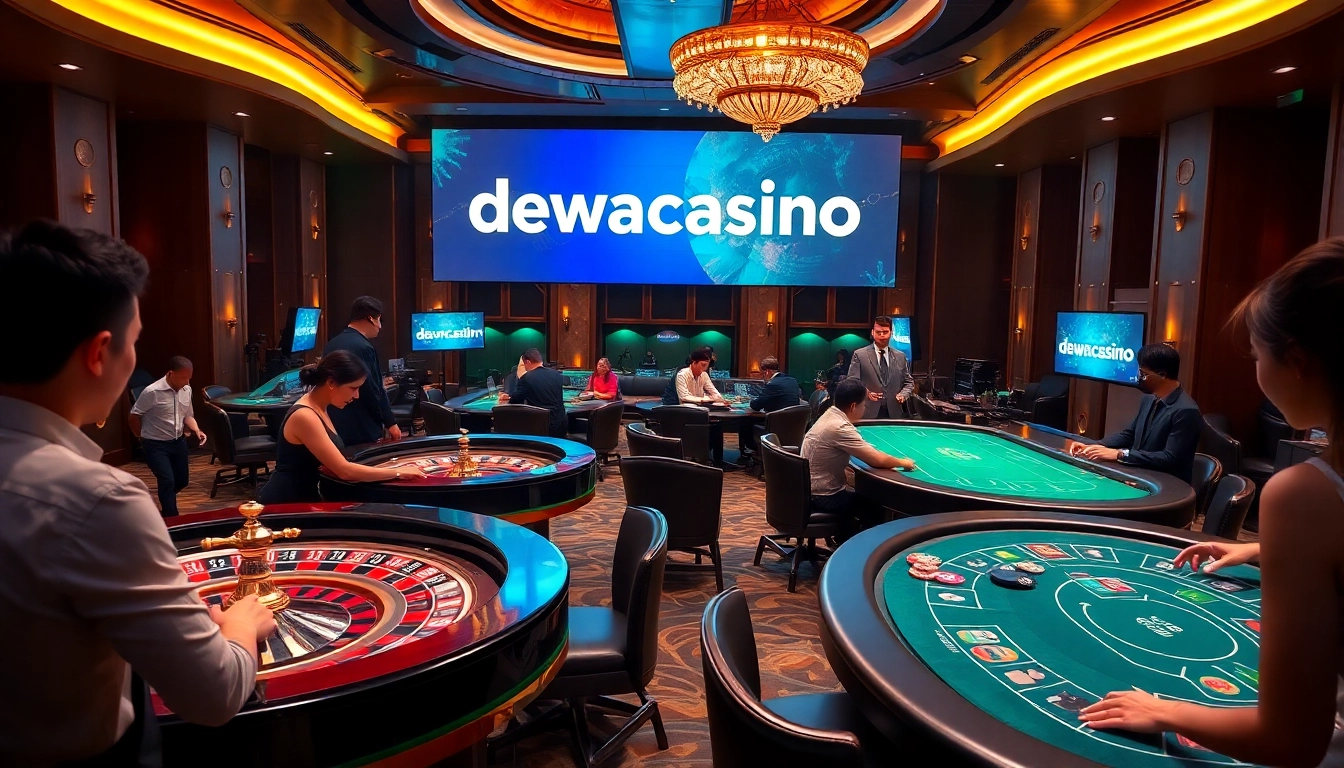 Experience the thrill at DewaCasino's live gaming tables featuring the dewacasino link.
