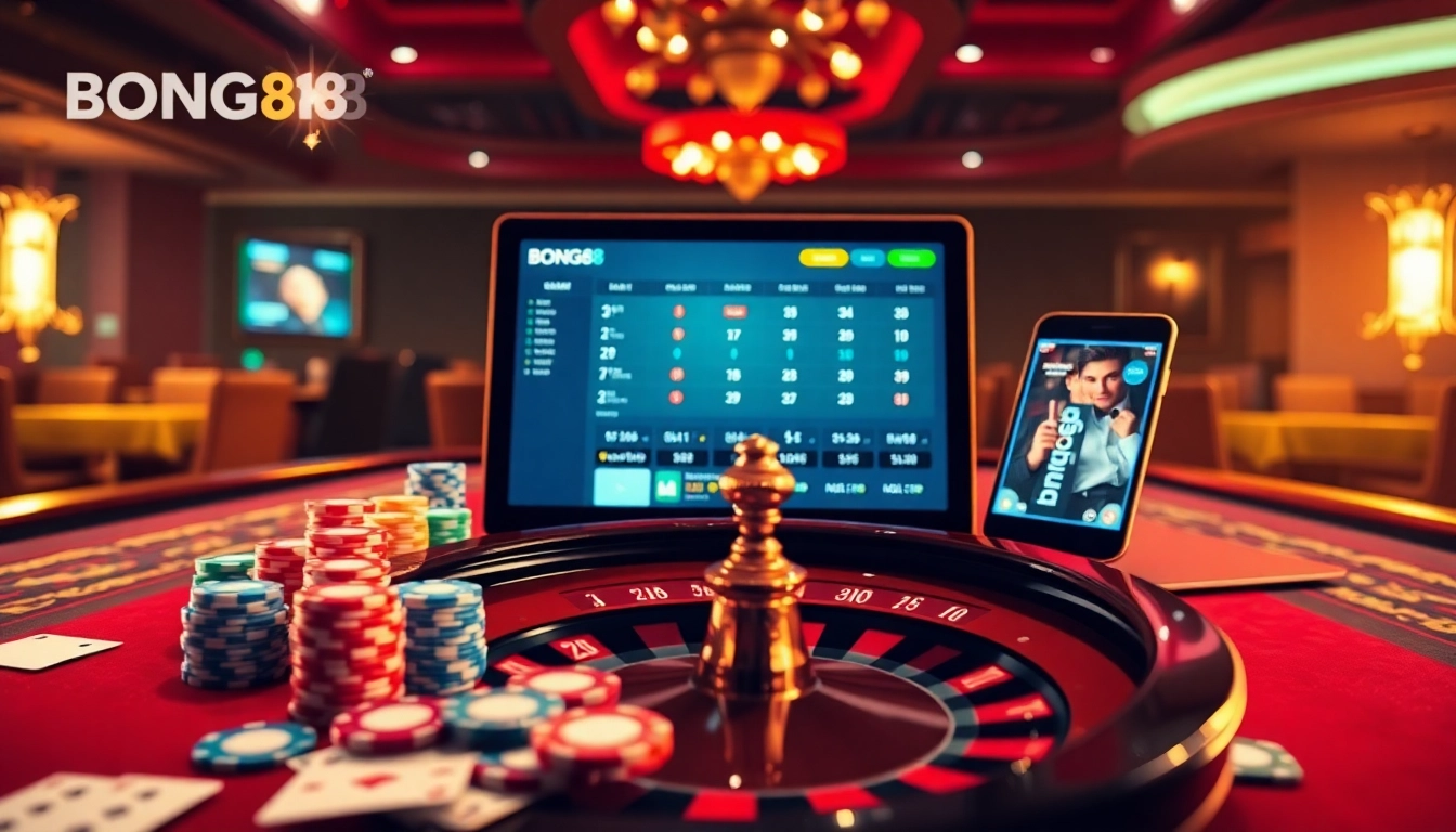 Experience live betting excitement at https://bong88.casa/ with vibrant casino elements and online interface.