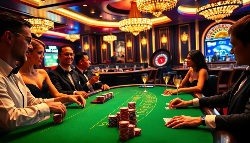 Players engaging at a high-stakes blackjack table as they enjoy the Waterdrop WF1CB Replacement for Frigidaire® PureSource WFCB.