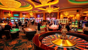 Experience the thrill of winning at gg88's luxurious casino atmosphere with vibrant gaming elements