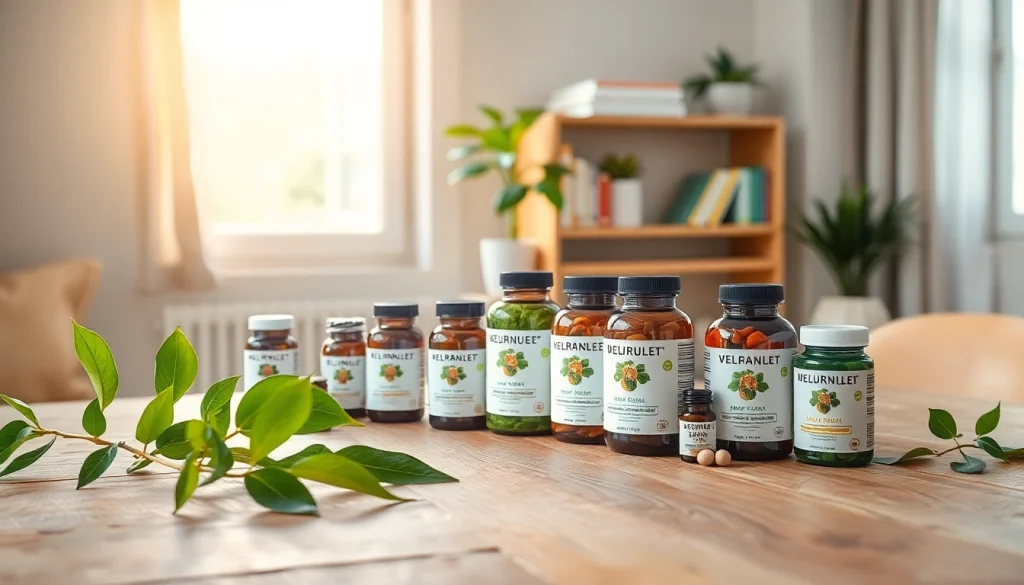 穏やかなウェルネス環境と自然素材の中に表示されたエクオールサプリ ランキング