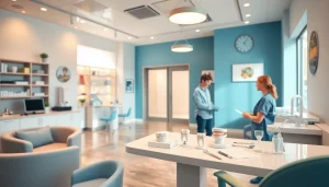 矯正歯科治療の専門性と信頼を表す矯正歯科クリニックの内装。