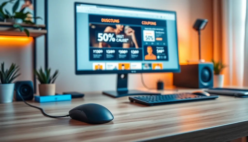 最新のデスクトップ作業スペースで、マウスコンピューター クーポンを使って驚くべきお得を発見。