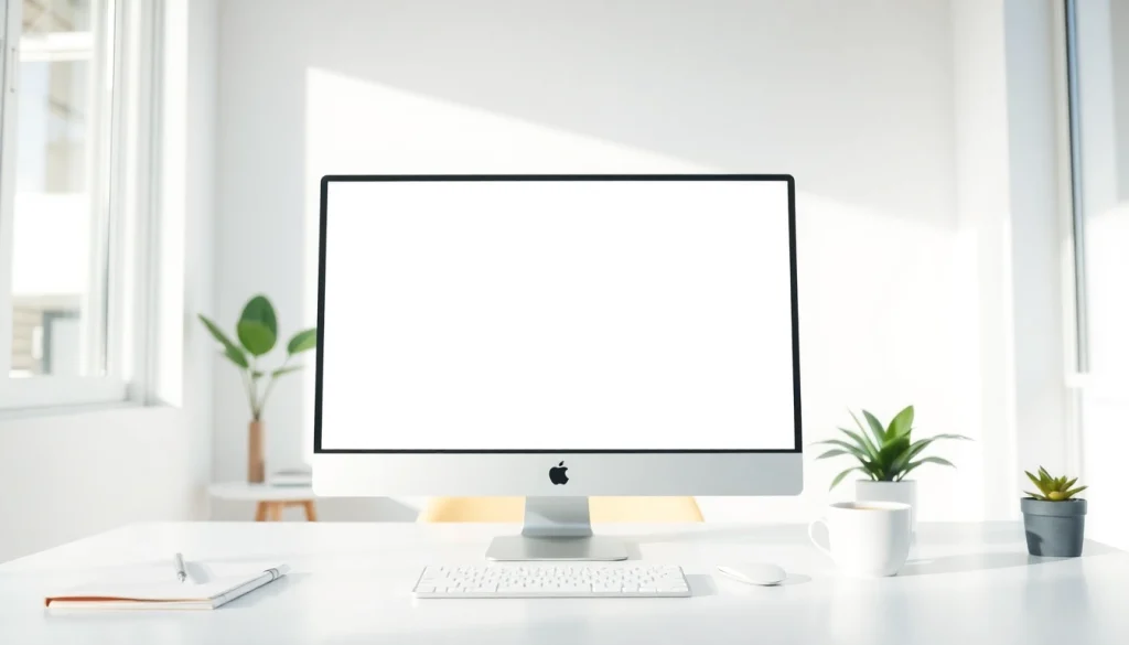 Improve productivity with the beyaz ekran tool in a bright, professional office.