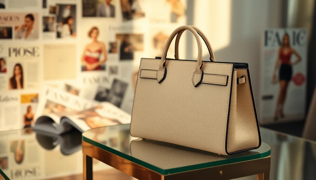 레플리카 핸드백의 세밀한 디자인과 품질을 강조하는 사진