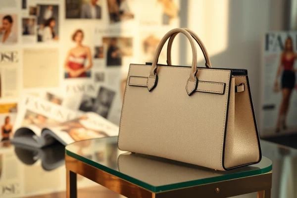 레플리카 핸드백의 세밀한 디자인과 품질을 강조하는 사진