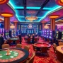 Go8 casino patrons enjoying exciting slot machines and table games in a luxurious environment.