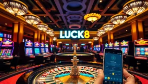 Trải nghiệm sự hứng khởi của LUCK8 với các yếu tố casino sống động như roulette và poker.