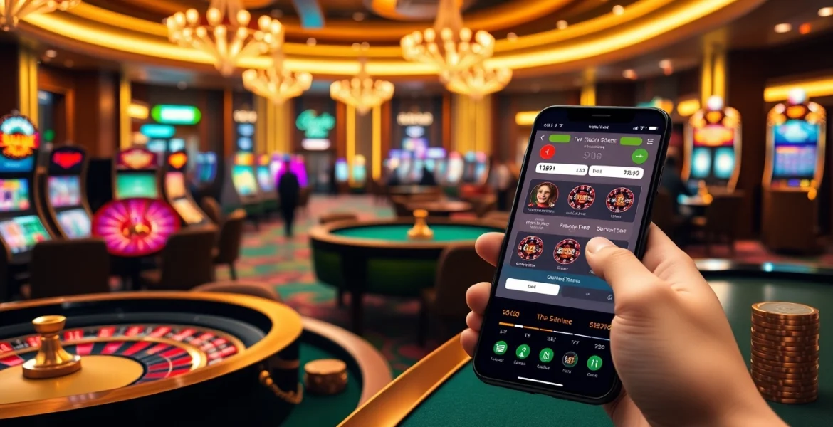 SODO66VN casino experience featuring vibrant roulette wheels, poker chips, and online gambling interface