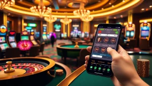 SODO66VN casino experience featuring vibrant roulette wheels, poker chips, and online gambling interface