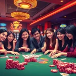 MM88 brings excitement by showcasing players engaged in high-stakes poker at a luxurious casino table.