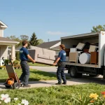 Efficient junk removal service in Wayne NJ, showcasing professionals clearing out unwanted items, enhancing home comfort.