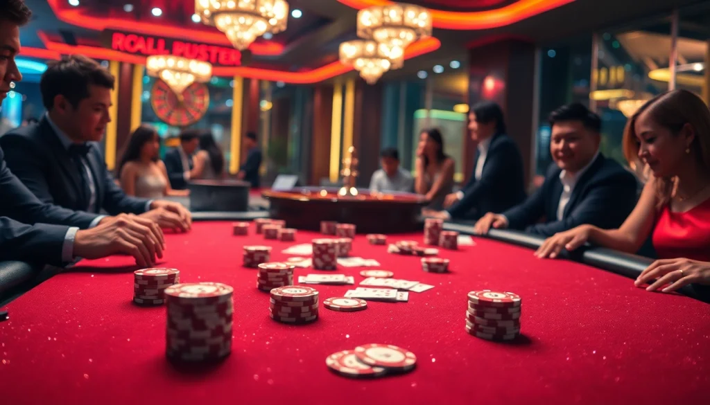 Experience the excitement of RR88 with vibrant poker gameplay and glamorous casino ambiance.
