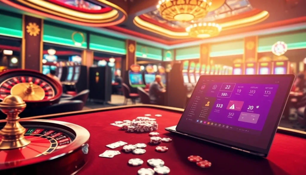 Players enjoying an exciting game at rr88 online casino with vibrant tables and exhilarating action.