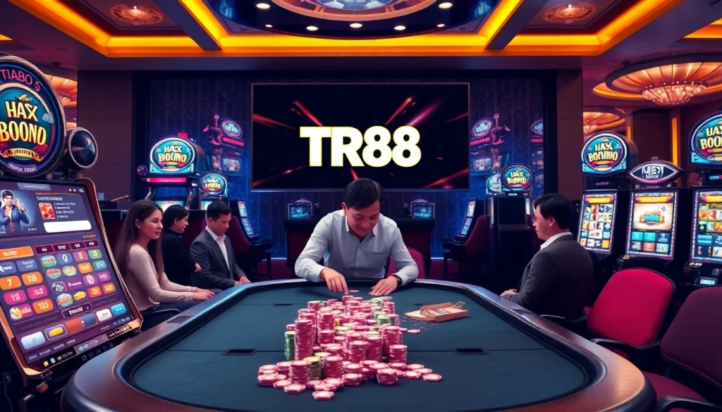 Experience thrilling gameplay at https://tr88.work/ with vibrant slot machines and poker action.
