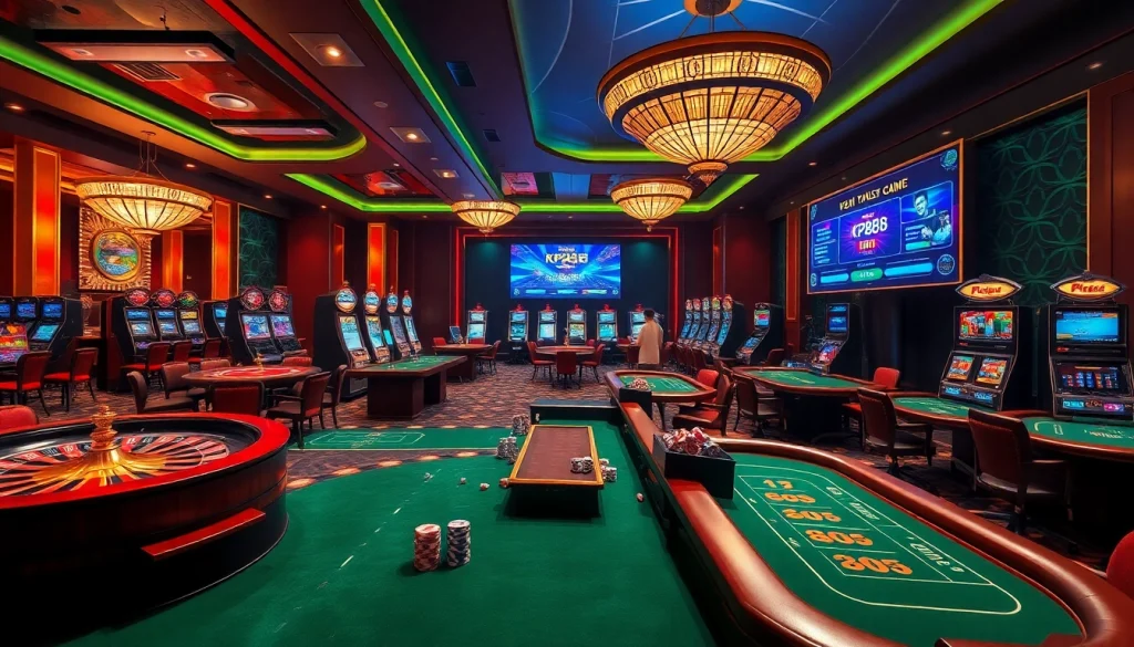 Experienced players enjoying the excitement of kp88 in a luxurious casino atmosphere filled with thrilling games.