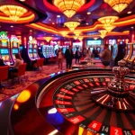 TWIN68 offers an exciting casino experience with vibrant slot machines and jubilant players.