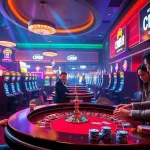 Engaging players at CM88's luxurious casino tables, highlighting vibrant gambling action.