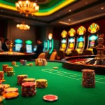 Vivez l'excitation du casino en ligne avec des tables de poker luxueuses et des roues de roulette captivantes.