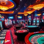 Exciting gameplay at new88.gold with vibrant slots and enthusiastic gamblers.