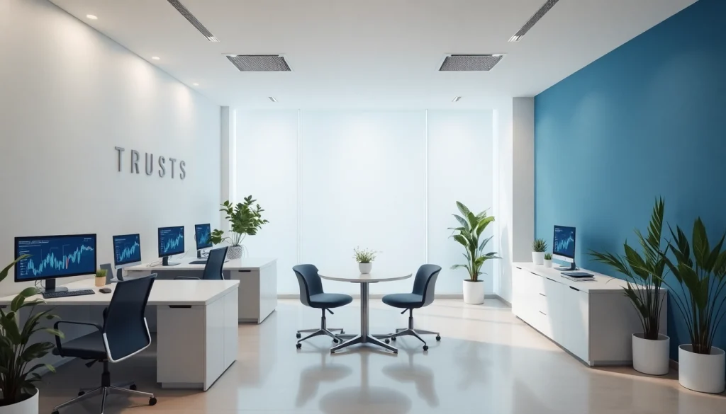Biuro rachunkowe z nowoczesnym wystrojem i profesjonalną atmosferą