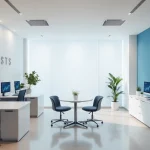 Biuro rachunkowe z nowoczesnym wystrojem i profesjonalną atmosferą