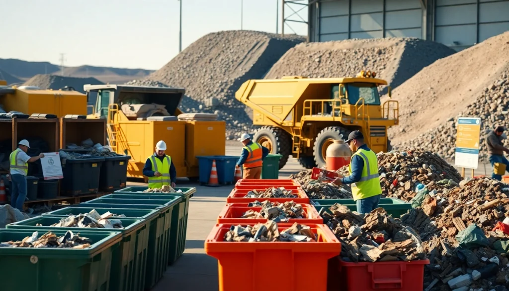 Efficient operations at the Cold Lake dump with a clean waste facility in action.