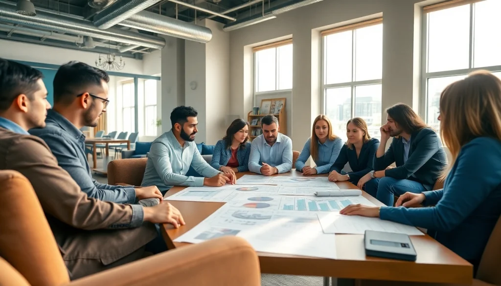 Dynamic construction association meeting showcasing collaboration and professionalism.