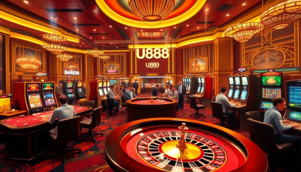 Experience the vibrant U888 online casino with dynamic gaming tables and excitement.