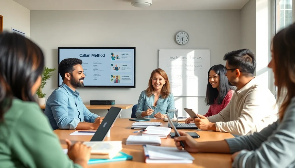 多様な学習者が参加し、インタラクティブなセッションで学ぶ手頃なカランメソッドのオンライン英語クラス。