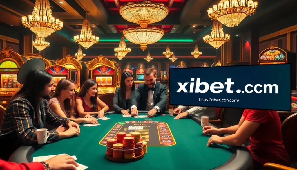Engage in thrilling casino gameplay at https://xibet1.com/ with colorful chips and poker excitement.