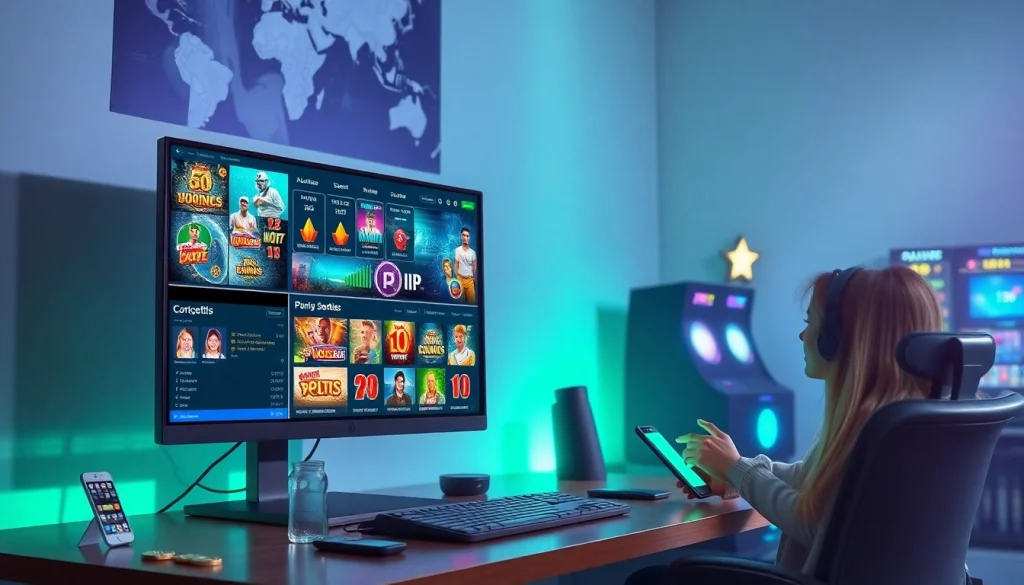 Exciting online betting interface showcasing 555win com with vibrant games and a professional atmosphere.