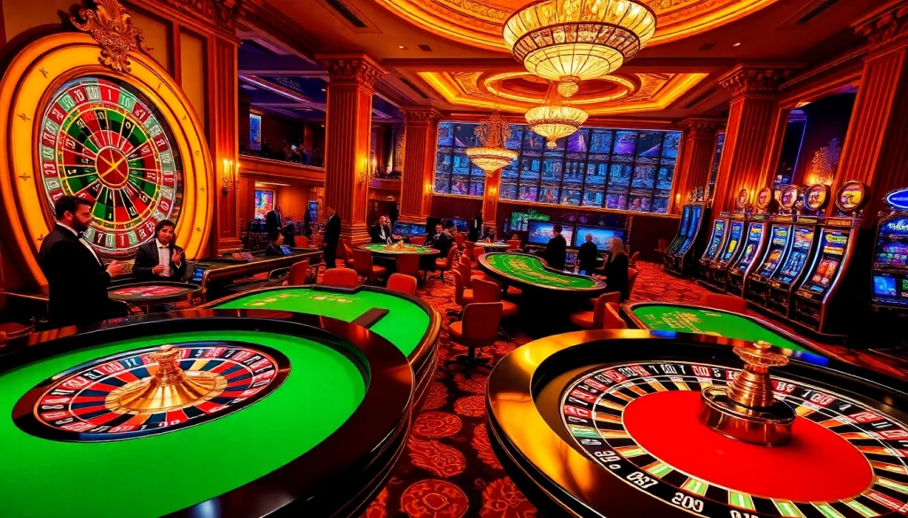 Experience the thrill of gaming at https://oxbet.ae/ with luxurious casino tables and vibrant slot machines