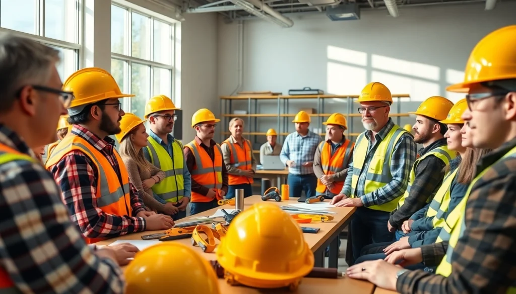 Enhance your skills with construction safety training in an engaging classroom setting.